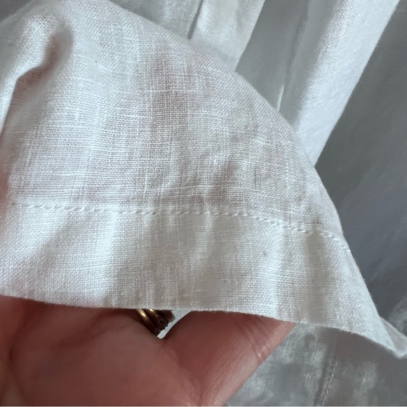 Quince 100% European Linen Pants White Sz X-Large Elastic Waist Relaxed Fit - Picture 8 of 16